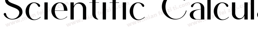 Scientific Calculator LCD字体转换